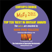 mojo restuarant award